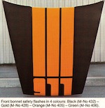 Safety stripes decal
